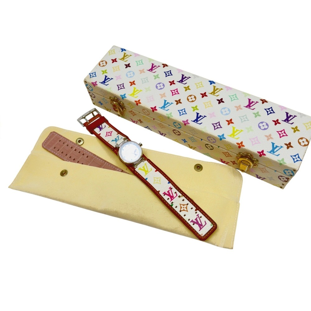 Louis Vuitton Takashi Murakami Tambour Watch Monogram Multicolore White - Picture 9 of 12